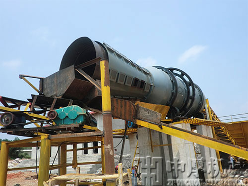 山西陽泉鋁土礦錐型洗礦機生產現場