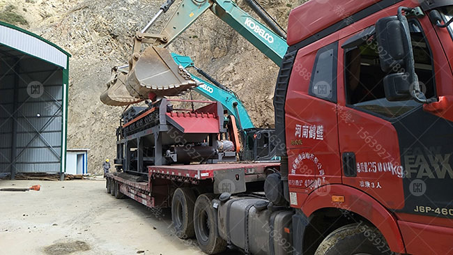 1560多級聯動滾軸篩安裝現場